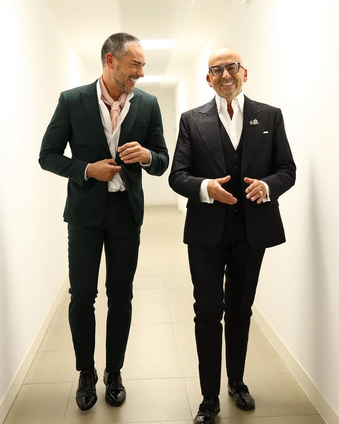 Cláudio Ramos e Manuel Luís Goucha no reality show da TVI 